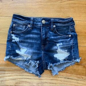 American Eagle High rise jean shorts